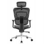 ΚΑΡΕΚΛΑ ΓΡΑΦΕΙΟΥ MODEN HM1215 01 ΜΑΥΡO MESH--ΒΑΣΗ ΧΡΩΜΙΟΥ 68x69x126Υεκ c544049