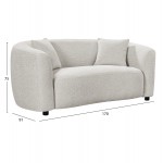 ΚΑΝΑΠΕΣ 2-ΘΕΣΙΟΣ NORD HM3322 02 ΑΝΟΙΧΤΟ ΜΠΕΖ ΥΦΑΣΜΑ 170x91x75Υεκ c544053