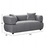 ΚΑΝΑΠΕΣ 2-ΘΕΣΙΟΣ ARCTIS HM3328 01 ΓΚΡΙ ΥΦΑΣΜΑ 169x88x68Υεκ c544056