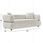 ΚΑΝΑΠΕΣ 2-ΘΕΣΙΟΣ ARCTIS HM3328 02 ΑΝΟΙΧΤΟ ΜΠΕΖ ΥΦΑΣΜΑ 169x88x68Υεκ c544057