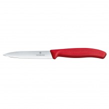 Μαχαίρι κουζίνας 10cm μυτερό κόκκινη λαβή Swiss Classic VICTORINOX c544060