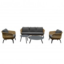 ΣΕΤ ΣΑΛΟΝΙ 5ΤΜΧ STERN HM6555 01 ΓΚΡΙ ΑΛΟΥΜΙΝΙΟ ΥΦΑΣΜΑ--TWIST WICKER ΣΕ ΦΥΣΙΚΟ c544115