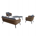 ΣΕΤ ΣΑΛΟΝΙ 5ΤΜΧ STERN HM6555 01 ΓΚΡΙ ΑΛΟΥΜΙΝΙΟ ΥΦΑΣΜΑ--TWIST WICKER ΣΕ ΦΥΣΙΚΟ c544115