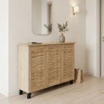 Παπουτσοθήκη-ντουλάπι Mantam pakoworld 16 ζεύγων sonoma 115 5x34x87εκ c544133