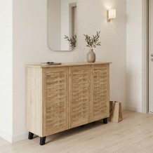 Παπουτσοθήκη-ντουλάπι Mantam pakoworld 16 ζεύγων sonoma 115 5x34x87εκ c544133