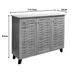 Παπουτσοθήκη-ντουλάπι Mantam pakoworld 16 ζεύγων sonoma 115 5x34x87εκ c544133