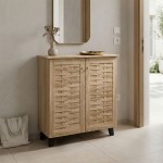 Παπουτσοθήκη-ντουλάπι Mantam pakoworld 12 ζεύγων sonoma 78x34x87εκ c544171