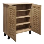 Παπουτσοθήκη-ντουλάπι Mantam pakoworld 12 ζεύγων sonoma 78x34x87εκ c544171