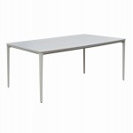 ΤΡΑΠΕΖΙ ΤΡΑΠΕΖΑΡΙΑΣ STAD HM6558 02 ΜΠΕΖ ΑΛΟΥΜΙΝΙΟ--ΛΕΥΚΟ SINTERED STONE 220x100x75Υεκ c544177