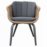 ΠΟΛΥΘΡΟΝΑ VICTUS HM6559 01 ΑΛΟΥΜΙΝΙΟ ΜΑΞΙΛΑΡΙΑ ΓΚΡΙ-TWIST WICKER 59x68 5x75Yεκ SET 2τμχ c544179