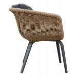 ΠΟΛΥΘΡΟΝΑ VICTUS HM6559 01 ΑΛΟΥΜΙΝΙΟ ΜΑΞΙΛΑΡΙΑ ΓΚΡΙ-TWIST WICKER 59x68 5x75Yεκ SET 2τμχ c544179