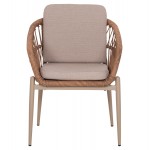 ΠΟΛΥΘΡΟΝΑ ΑΛΟΥΜΙΝΙΟΥ GALDIN HM6272 03 ΚΑΠΟΥΤΣΙΝΟ-P E RATTAN-ΜΠΕΖ ΥΦΑΣΜΑ 65x60x76Υεκ c544185