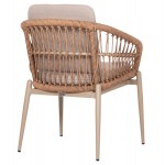 ΠΟΛΥΘΡΟΝΑ ΑΛΟΥΜΙΝΙΟΥ GALDIN HM6272 03 ΚΑΠΟΥΤΣΙΝΟ-P E RATTAN-ΜΠΕΖ ΥΦΑΣΜΑ 65x60x76Υεκ c544185