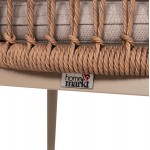 ΠΟΛΥΘΡΟΝΑ ΑΛΟΥΜΙΝΙΟΥ GALDIN HM6272 03 ΚΑΠΟΥΤΣΙΝΟ-P E RATTAN-ΜΠΕΖ ΥΦΑΣΜΑ 65x60x76Υεκ c544185