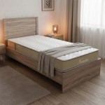 Κρεβάτι με στρώμα Athos-Nemesis pakoworld sonoma 90x190εκ c544214