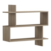 Ραφιέρα τοίχου Paralel pakoworld sonoma 70x22x65 5εκ c544369
