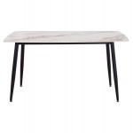 ΤΡΑΠΕΖΙ RAVEN HM18149 04 ΚΕΡΑΜΙΚΟ TOP ΜΕ ΟΨΗ ΛΕΥΚΟ ΚΑΦΕ ΜΑΡΜΑΡΟ 140x80x74Υεκ c544435