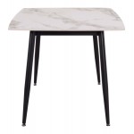 ΤΡΑΠΕΖΙ RAVEN HM18149 04 ΚΕΡΑΜΙΚΟ TOP ΜΕ ΟΨΗ ΛΕΥΚΟ ΚΑΦΕ ΜΑΡΜΑΡΟ 140x80x74Υεκ c544435