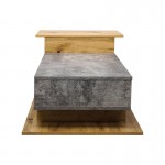 Τραπέζι σαλονιού Nuvele pakoworld γκρι-sonoma 90x50x35εκ c544438