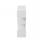 Ραφιέρα τοίχου Tiber pakoworld λευκή 120x22x67εκ c544439