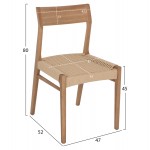 ΚΑΡΕΚΛΑ PONTUS HM9322 11 RUBBERWOOD ΜΕ ΚΑΘΙΣΜΑ ΣΧΟΙΝΙ- ΦΥΣΙΚΟ 47X52X80Υεκ c544462