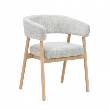 BERGAMO ΚΑΡΕΚΛΑ BEIGE ΦΥΣΙΚΟ 59x55x78cm SET 2τμχ c544467
