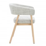 BERGAMO ΚΑΡΕΚΛΑ BEIGE ΦΥΣΙΚΟ 59x55x78cm SET 2τμχ c544467
