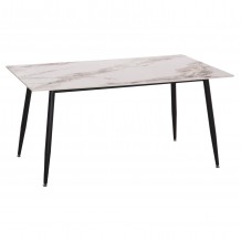 ΤΡΑΠΕΖΙ RAVEN HM18150 04 ΚΕΡΑΜΙΚΟ TOP ΜΕ ΟΨΗ ΛΕΥΚΟ ΚΑΦΕ ΜΑΡΜΑΡΟ 160x80x74Υεκ c544535