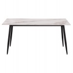 ΤΡΑΠΕΖΙ RAVEN HM18150 04 ΚΕΡΑΜΙΚΟ TOP ΜΕ ΟΨΗ ΛΕΥΚΟ ΚΑΦΕ ΜΑΡΜΑΡΟ 160x80x74Υεκ c544535