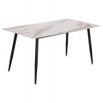 ΤΡΑΠΕΖΙ RAVEN HM18150 04 ΚΕΡΑΜΙΚΟ TOP ΜΕ ΟΨΗ ΛΕΥΚΟ ΚΑΦΕ ΜΑΡΜΑΡΟ 160x80x74Υεκ c544535