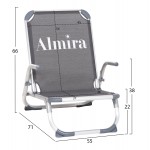 ΚΑΡΕΚΛΑΚΙ ΠΑΡΑΛΙΑΣ ΑΛΟΥΜINIOY ΒΑΡ ΤΥΠΟΥ ΨΗΛΗ ΠΛΑΤΗ ALMIRA HM5053 10 ΓΚΡΙ 55x71x66Υεκ c544536