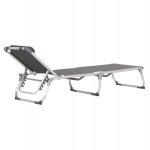 ΞΑΠΛΩΣΤΡΑ ΠΑΡΑΛΙΑΣ ΑΛΟΥΜΙΝΙΟΥ ΒΑΡ ΤΥΠΟΥ ALMIRA HM5054 10 ΓΚΡΙ TEXTILENE 187x59x78Υεκ c544537