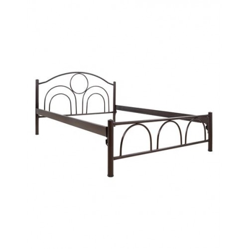 ΜΕΤΑΛΛΙΚΟ ΔΙΠΛΟ ΚΡΕΒΑΤΙ ΚΥΚΛΟΣ 160x200x90Yεκ HM766 ΣΦΥΡHΛΑΤΟ ΚΑΦΕ c544540