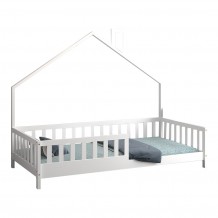 ΚΡΕΒΑΤΙ ΠΑΙΔΙΚΟ HOUSER HM740 03 τ MONTESSORI ΞΥΛΟ ΠΕΥΚΟ ΛΕΥΚΟ--ΓΙΑ 190x90εκ c544564