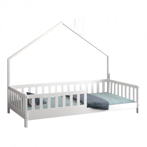 ΚΡΕΒΑΤΙ ΠΑΙΔΙΚΟ HOUSER HM740 03 τ MONTESSORI ΞΥΛΟ ΠΕΥΚΟ ΛΕΥΚΟ--ΓΙΑ 190x90εκ c544564