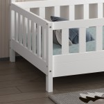 ΚΡΕΒΑΤΙ ΠΑΙΔΙΚΟ HOUSER HM740 03 τ MONTESSORI ΞΥΛΟ ΠΕΥΚΟ ΛΕΥΚΟ--ΓΙΑ 190x90εκ c544564