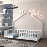 ΚΡΕΒΑΤΙ ΠΑΙΔΙΚΟ HOUSER HM740 03 τ MONTESSORI ΞΥΛΟ ΠΕΥΚΟ ΛΕΥΚΟ--ΓΙΑ 190x90εκ c544564
