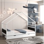 ΚΡΕΒΑΤΙ ΠΑΙΔΙΚΟ ΜΕ ΣΥΡΤΑΡΙΑ HOUSER HM741 01 τ MONTESSORI ΞΥΛΟ ΠΕΥΚΟ ΛΕΥΚΟ-190x90εκ c544565