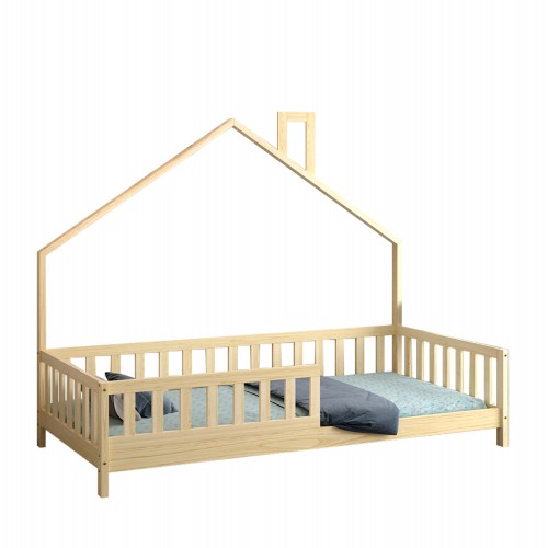 ΚΡΕΒΑΤΙ ΠΑΙΔΙΚΟ HOUSER HM740 01 τ MONTESSORI ΞΥΛΟ ΠΕΥΚΟ ΦΥΣΙΚΟ--ΓΙΑ 190x90εκ c544566