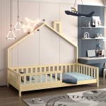 ΚΡΕΒΑΤΙ ΠΑΙΔΙΚΟ HOUSER HM740 01 τ MONTESSORI ΞΥΛΟ ΠΕΥΚΟ ΦΥΣΙΚΟ--ΓΙΑ 190x90εκ c544566