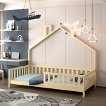 ΚΡΕΒΑΤΙ ΠΑΙΔΙΚΟ HOUSER HM740 01 τ MONTESSORI ΞΥΛΟ ΠΕΥΚΟ ΦΥΣΙΚΟ--ΓΙΑ 190x90εκ c544566