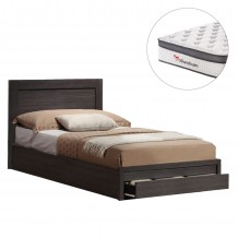 ΚΡΕΒΑΤΙ ΜΟΝΟ ΜΕ ΣΥΡΤΑΡΙ ΣΤΡΩΜΑ MELANY HM10745 01 ΜΕΛΑΜΙΝΗ ZEBRANO--ΓΙΑ 90x190εκ c544663