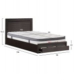 ΚΡΕΒΑΤΙ ΜΟΝΟ ΜΕ ΣΥΡΤΑΡΙ ΣΤΡΩΜΑ MELANY HM10745 01 ΜΕΛΑΜΙΝΗ ZEBRANO--ΓΙΑ 90x190εκ c544663