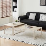 ΤΡΑΠΕΖΙ ΣΑΛΟΝΙΟΥ 2ΤΜΧ TERREN HM18365 02 ΜΠΕΖ ΠΟΔΙΑ--SINTERED STONE ΣΕ ΤΡΑΒΕΡΤΙΝΑ 120x70x45Υεκ c544727
