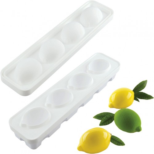 Καλούπι αντικολλητικό σιλικόνης 30x18cm 4 x 120ml Λεμόνι 8 8x6 1xΥ4 4cm SILIKOMART c544748