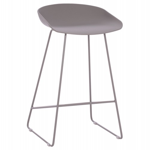 ΣΚΑΜΠΟ ΜΠΑΡ NAILA HM9299 10 ΓΚΡΙ ΜΕΣΑΙΟΥ ΥΨΟΥΣ 44x44x74Yεκ SET 2τμχ c544754
