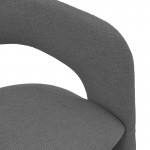 Πολυθρόνα Cocon pakoworld ύφασμα ανθρακί 58x58x80εκ SET 2τμχ c544768