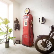 GASOLINE ΒΙΒΛΙΟΘΗΚΗ ΨΗΛΗ ΚΟΚΚΙΝΟ 53x36x193cm c544780
