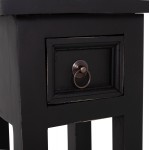 ΒΟΗΘΗΤΙΚΟ ΤΡΑΠΕΖΑΚΙ RAMU HM9484 02 ΑΠΟ ΜΑΟΝΙ ΞΥΛΟ ΜΑΥΡΟ ΜΕ ΣΥΡΤΑΡΑΚΙ 25x25x66 5Υεκ c544803