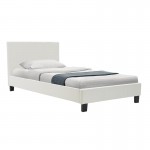 Κρεβάτι με στρώμα Nevil-Perfecto pakoworld pu λευκό 100x200εκ c544867